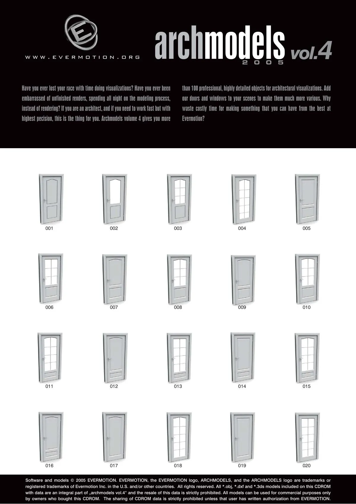 Evermotion Archmodels Vol 004 [door and window handle]