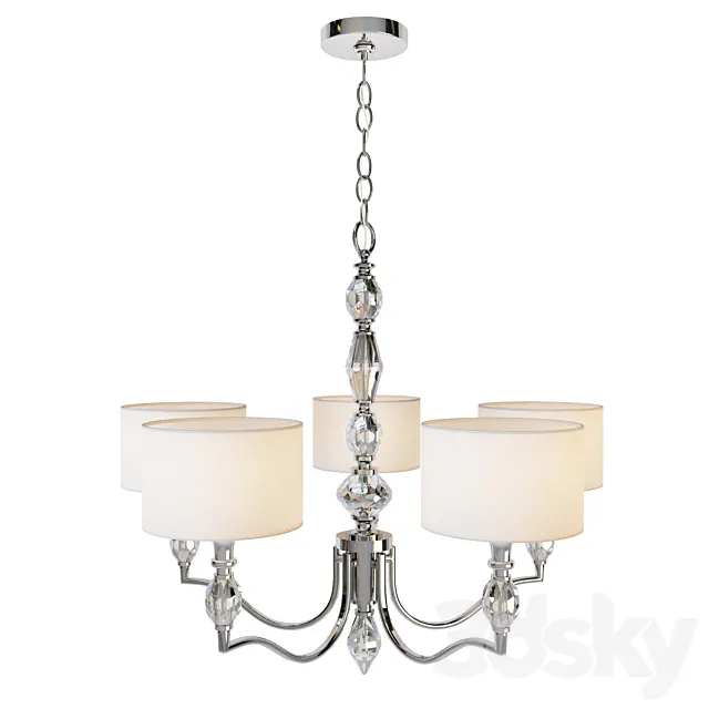 Evi Collection 5 Light Chandelier Fountain lighting 3DModel