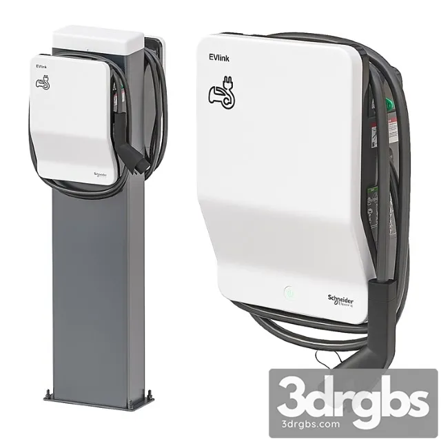 Evlink wallbox charging station 3D Model Download Evlink wallbox charging station 3D Model Download