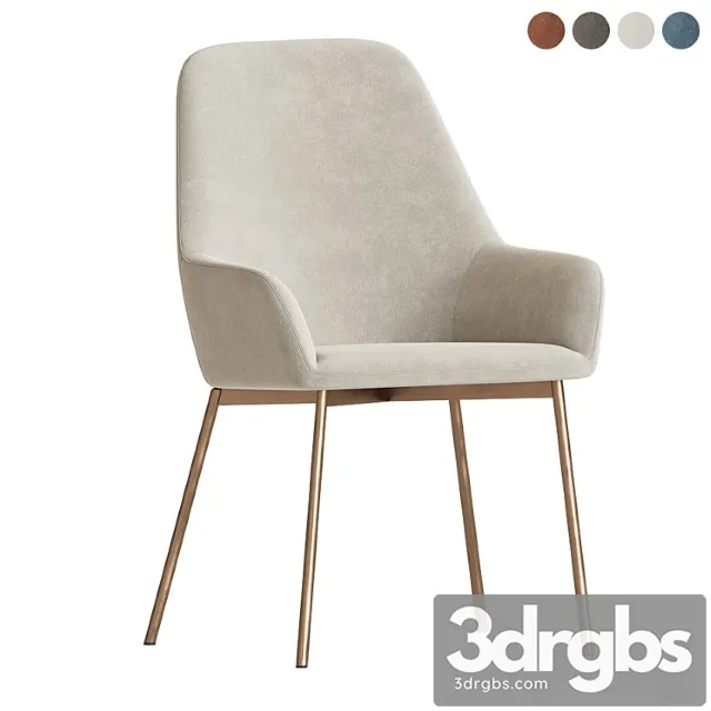 Evy II Upholstered Chair 3D Model Download Evy II Upholstered Chair 3D Model Download