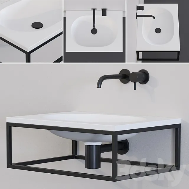 Ex.t Frame Washbasin 3D Model