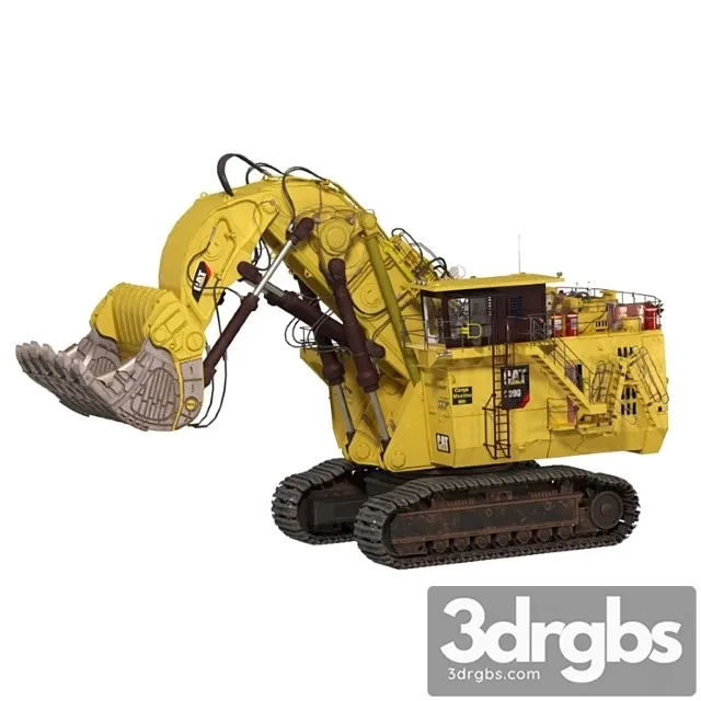 Excavator caterpillar 6090 fs hydraulic front shovel 3D Model Download