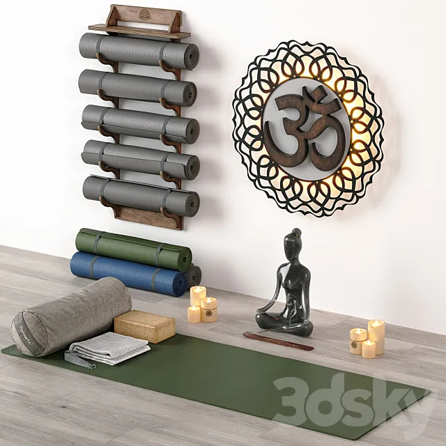 Excellent yoga set. Sport set 3DModel
