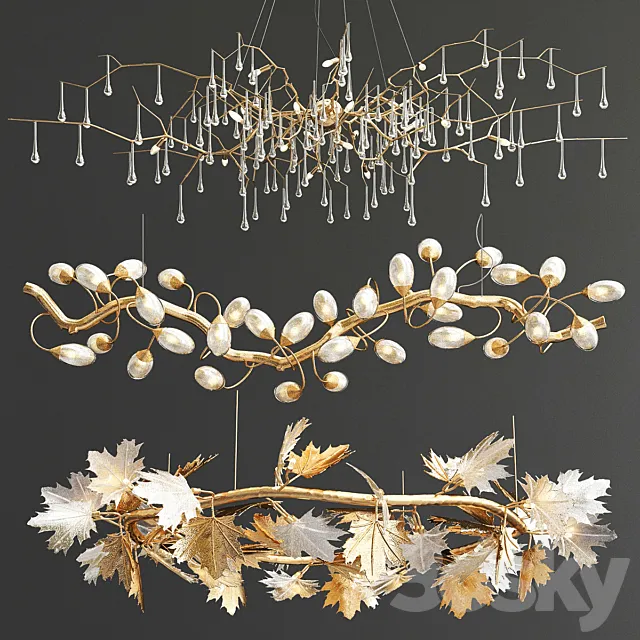 Exclusive Serip Chandelier Collection 3DModel