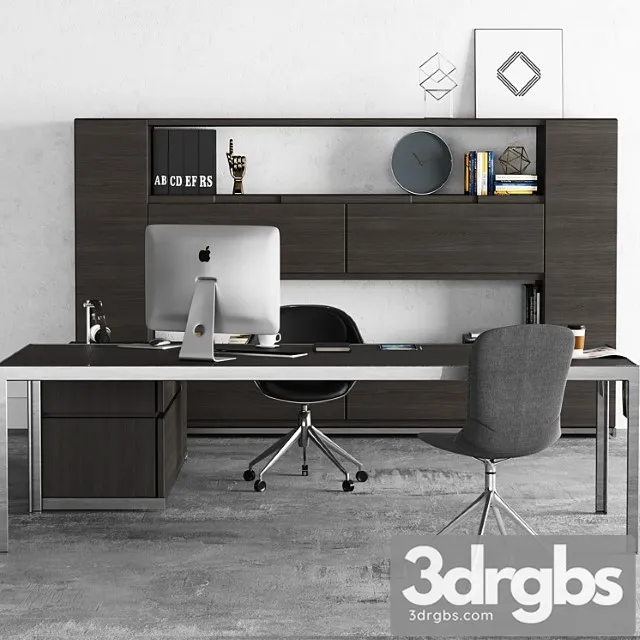 Executive office b & b italia 2 3D Model Download Executive office b & b italia 2 3D Model Download