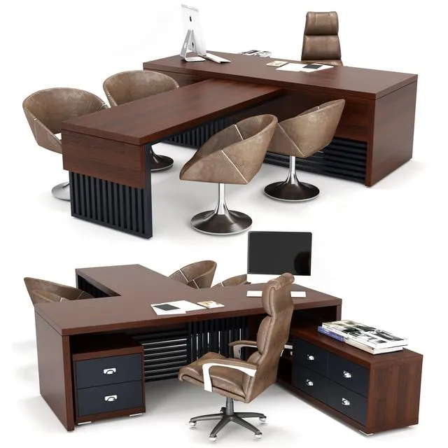 Executive table 3D Model
