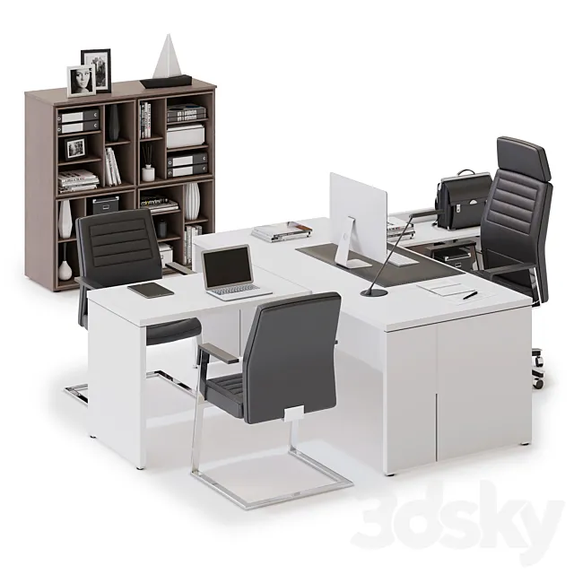 Executive table LAS DELTA EVO 3D Model