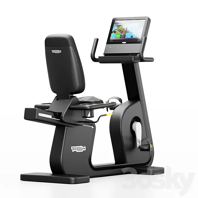 Exercise bike Technogym Artis Recline 3D Model