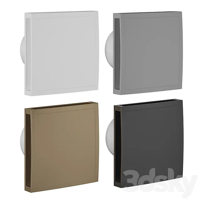 Exhaust fan Europlast EET100 EET125 EET150 3D Model Exhaust fan Europlast EET100 EET125 EET150 3D Model