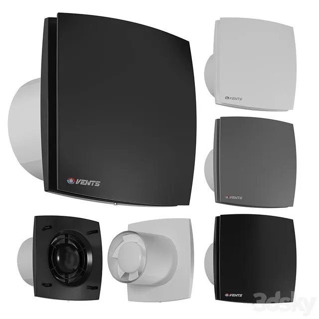 Exhaust fan Vents LD 100 125 150 3D Model Exhaust fan Vents LD 100 125 150 3D Model