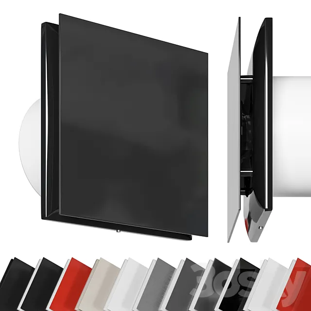 Exhaust fan Vents Solid and Vents Ace (100 125) 3D Model Exhaust fan Vents Solid and Vents Ace (100 125) 3D Model