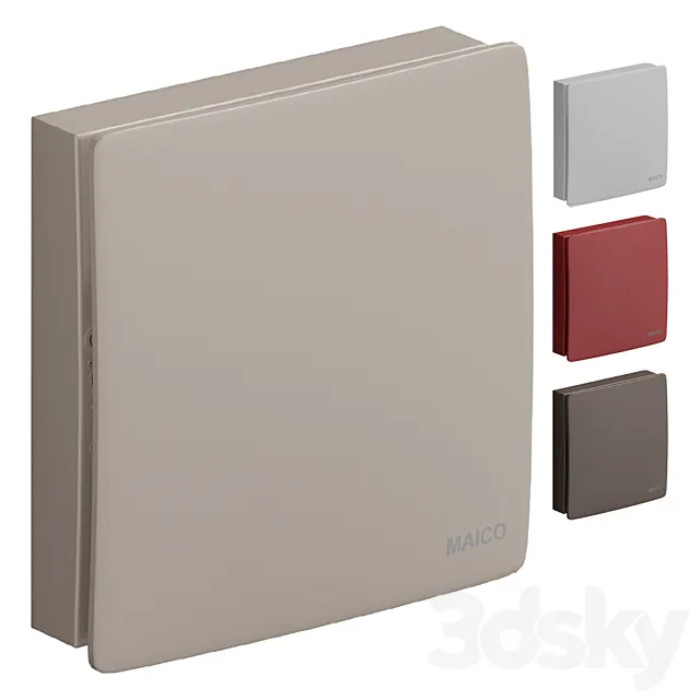 Exhaust fans for bathroom 1 3D Model Exhaust fans for bathroom 1 3D Model