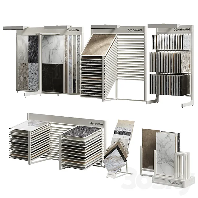 Exhibitor stands for tiles and porcelain stoneware 3D Model