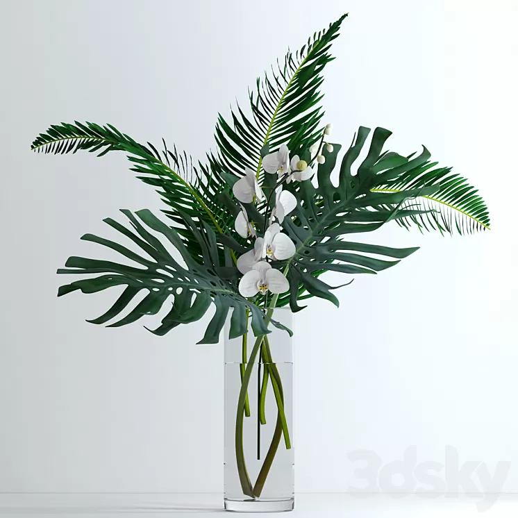 Exotic bouquet 3D Model