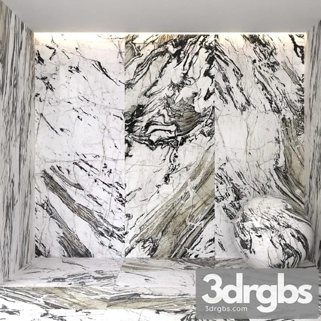 Explosion black marble 3D Model Download