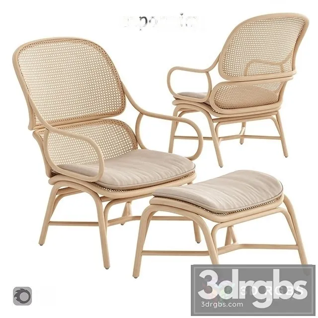 Expormim Frames Armchair 3D Model Download