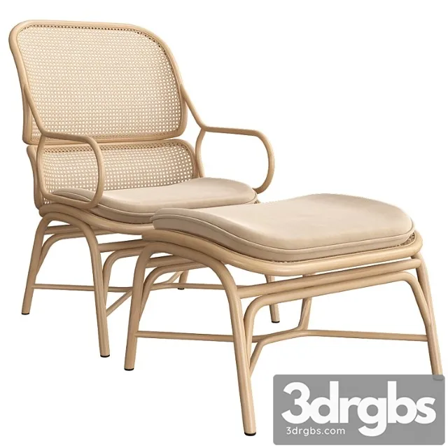 Expormim frames lounge chair