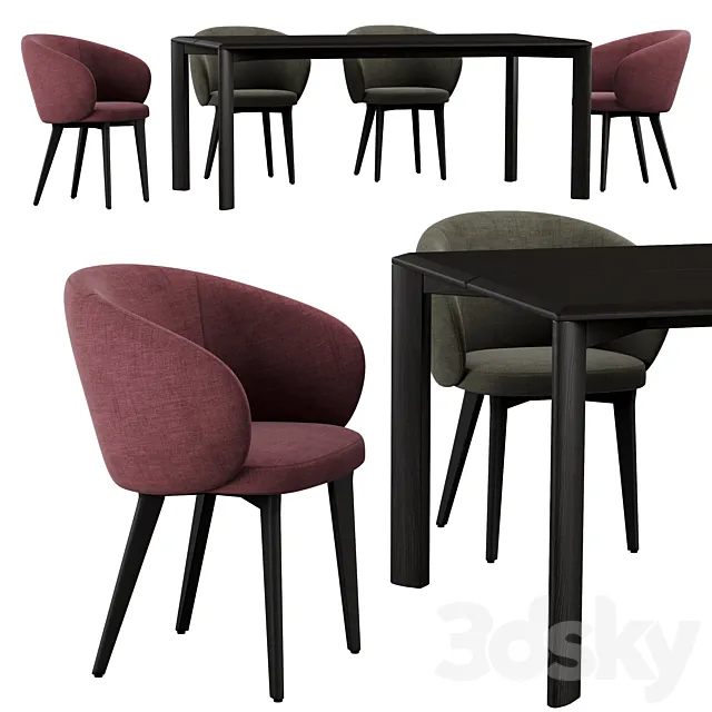 Expormim Kotai dining set 3DModel