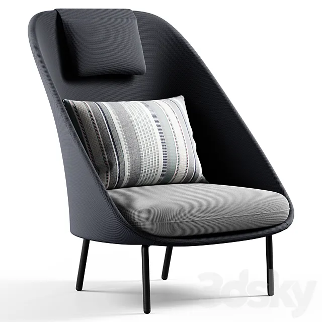 expormim – Twins high armchair MUT Design 3DModel