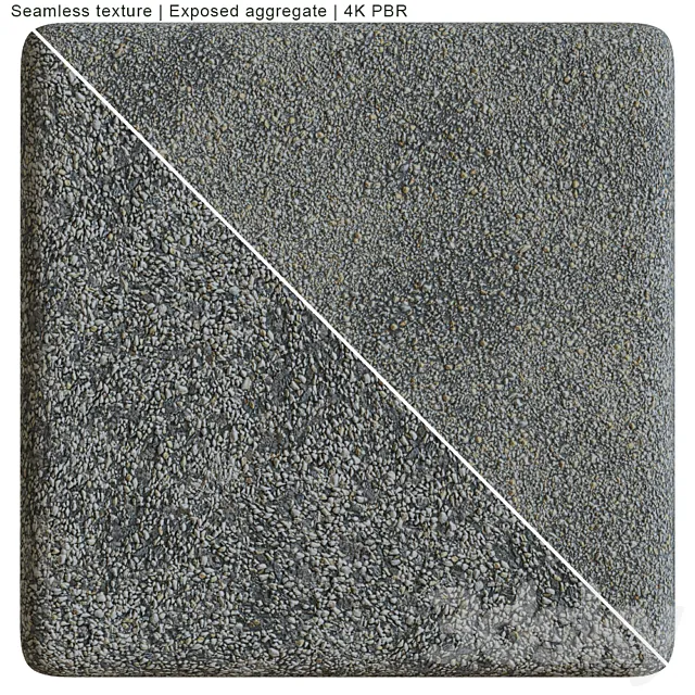 Exposed aggregate # 3 3D Model Exposed aggregate # 3 3D Model