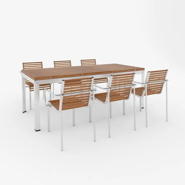 Extempore table chair 3D Model Extempore table chair 3D Model