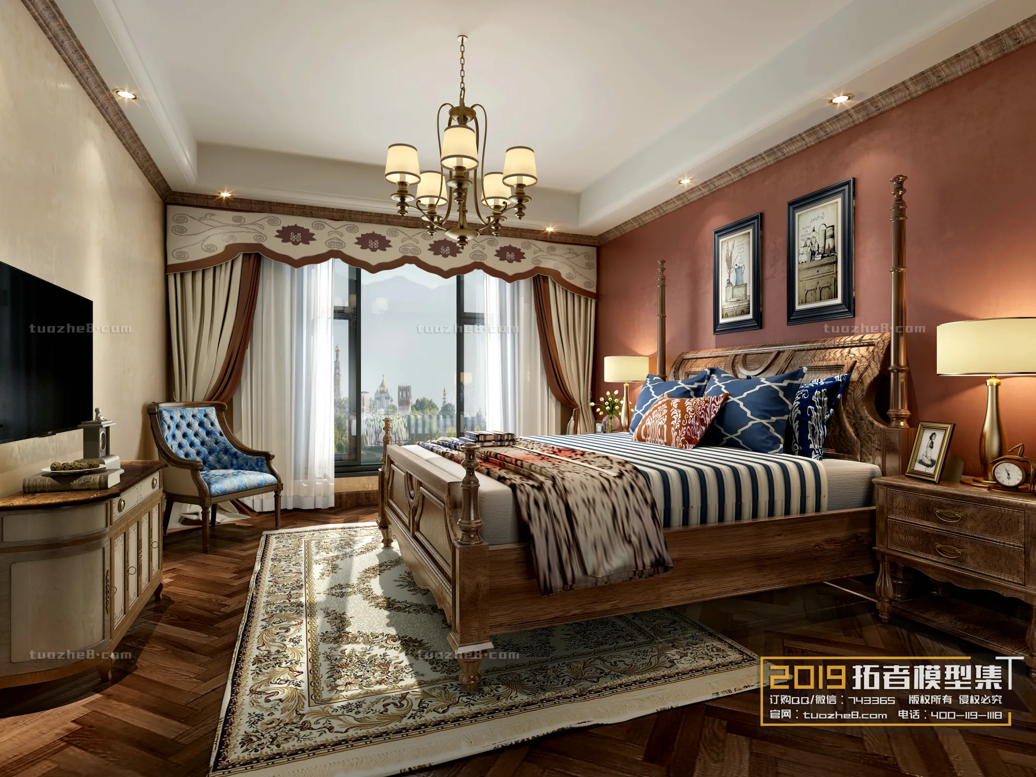 Extension Interior – BEDROOM – AMERICAN STYLES – 001