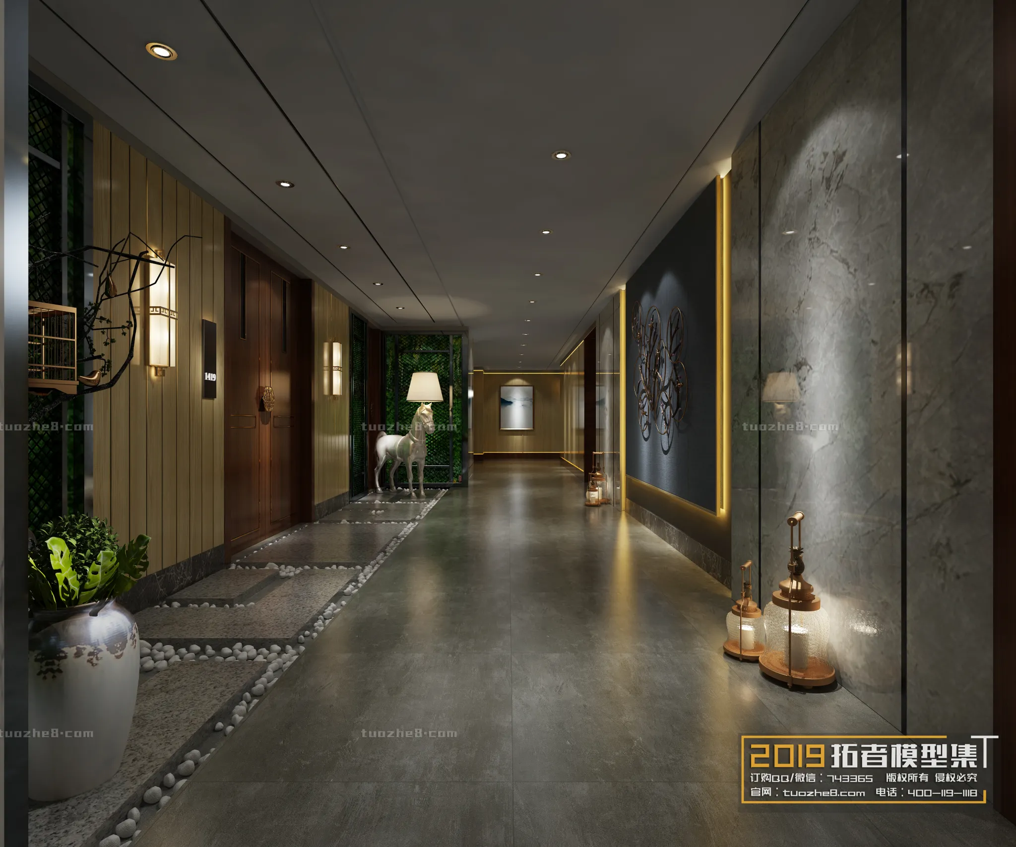 Extension Interior – CORRIDORS, ELEVATORS – 033