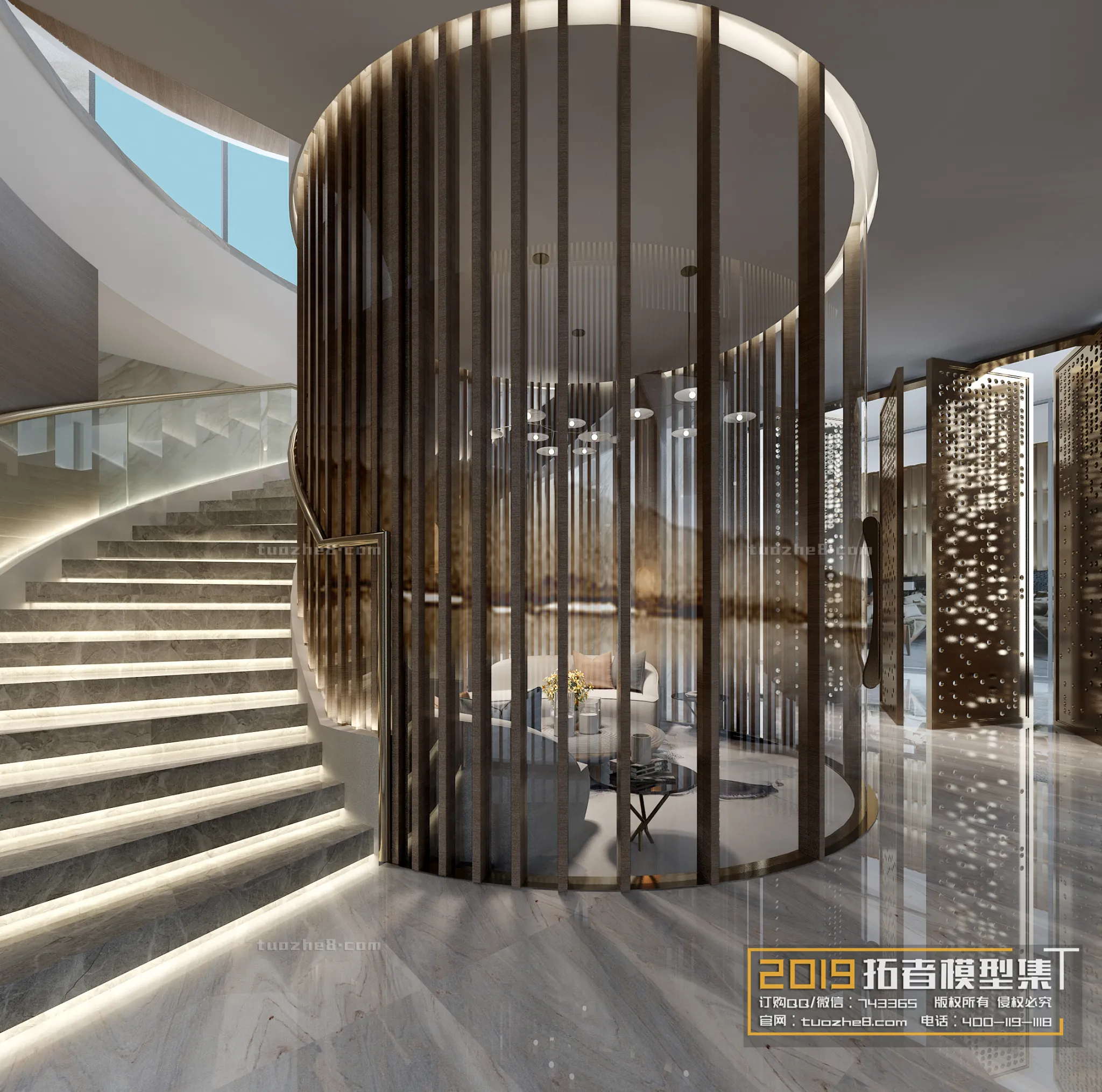 Extension Interior – CORRIDORS, ELEVATORS – 036