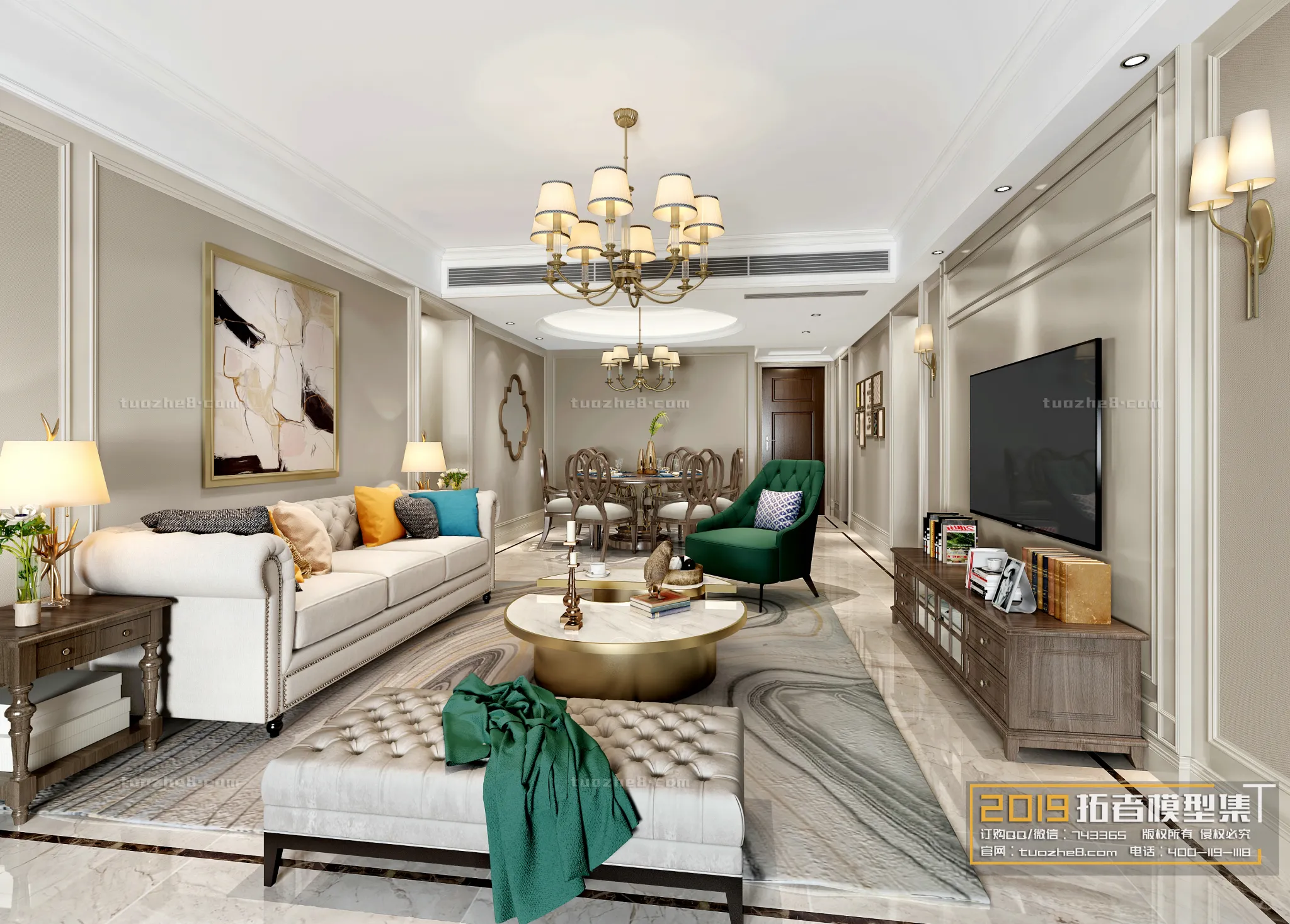 Extension Interior – LINGVING ROOM – AMERICAN STYLES – 007 Extension Interior – LINGVING ROOM – AMERICAN STYLES – 007