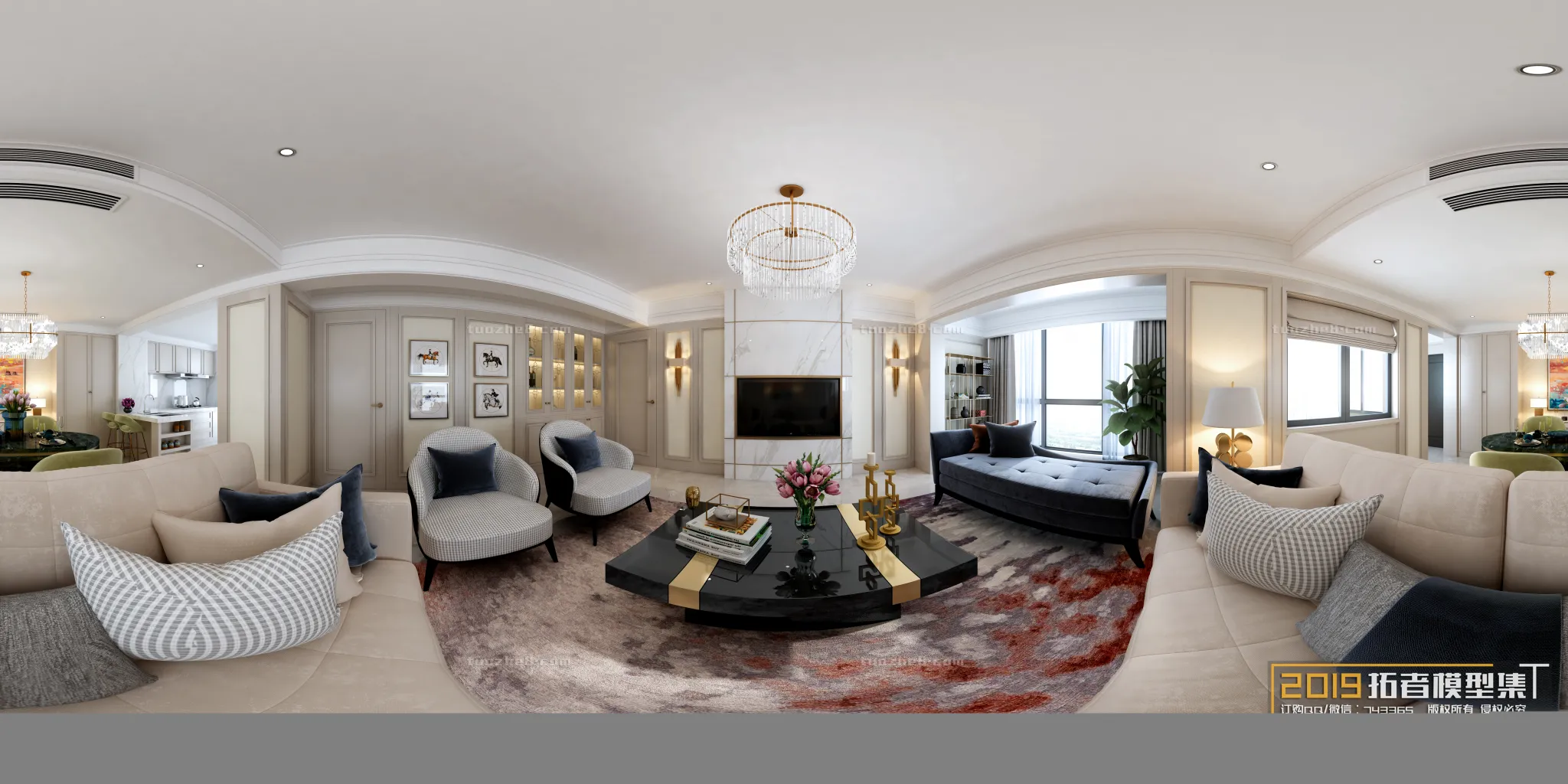 Extension Interior – LINGVING ROOM – AMERICAN STYLES – 030 Extension Interior – LINGVING ROOM – AMERICAN STYLES – 030