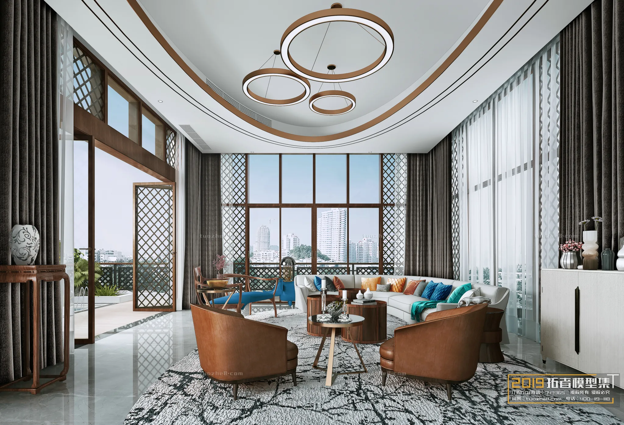 Extension Interior – LINGVING ROOM – CHINESE STYLES – 009