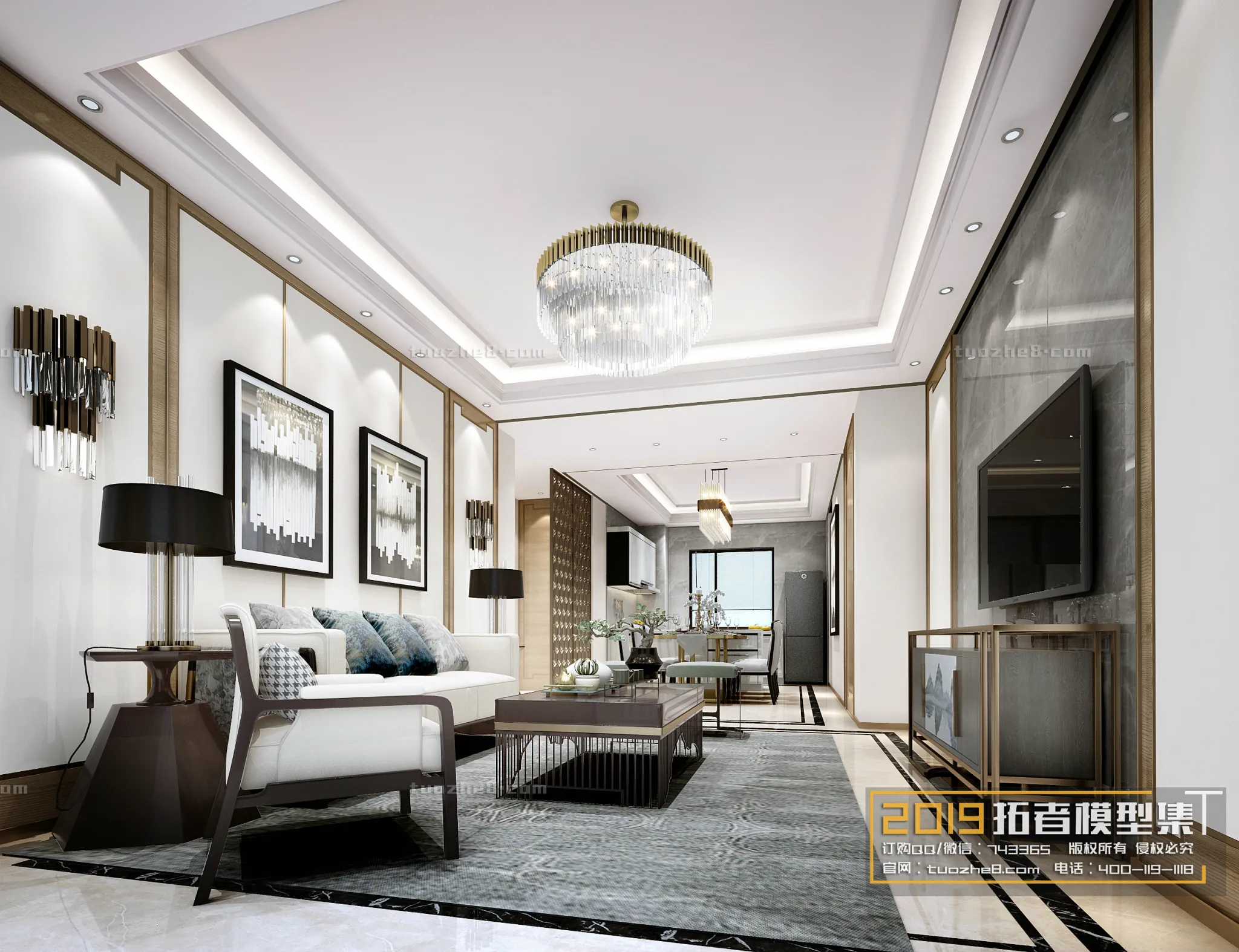 Extension Interior – LINGVING ROOM – CHINESE STYLES – 013