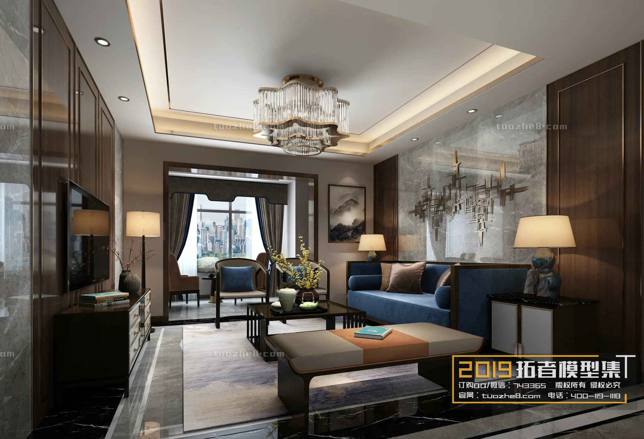 Extension Interior – LINGVING ROOM – CHINESE STYLES – 014