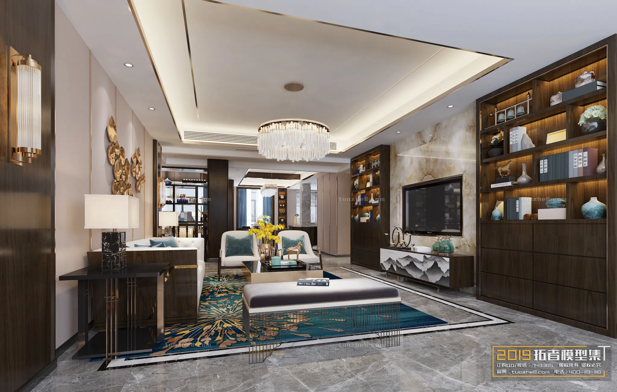 Extension Interior – LINGVING ROOM – CHINESE STYLES – 016