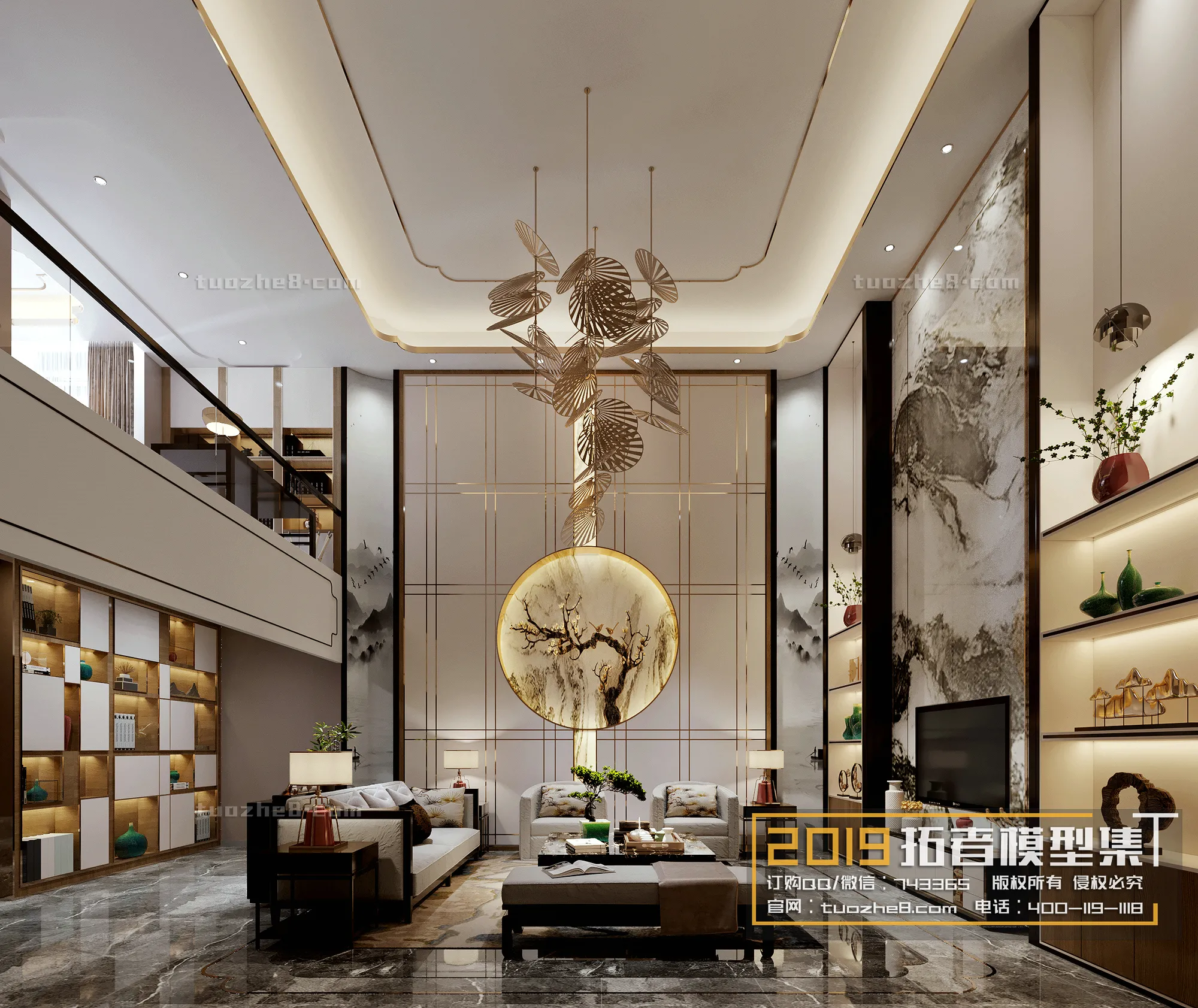 Extension Interior – LINGVING ROOM – CHINESE STYLES – 017