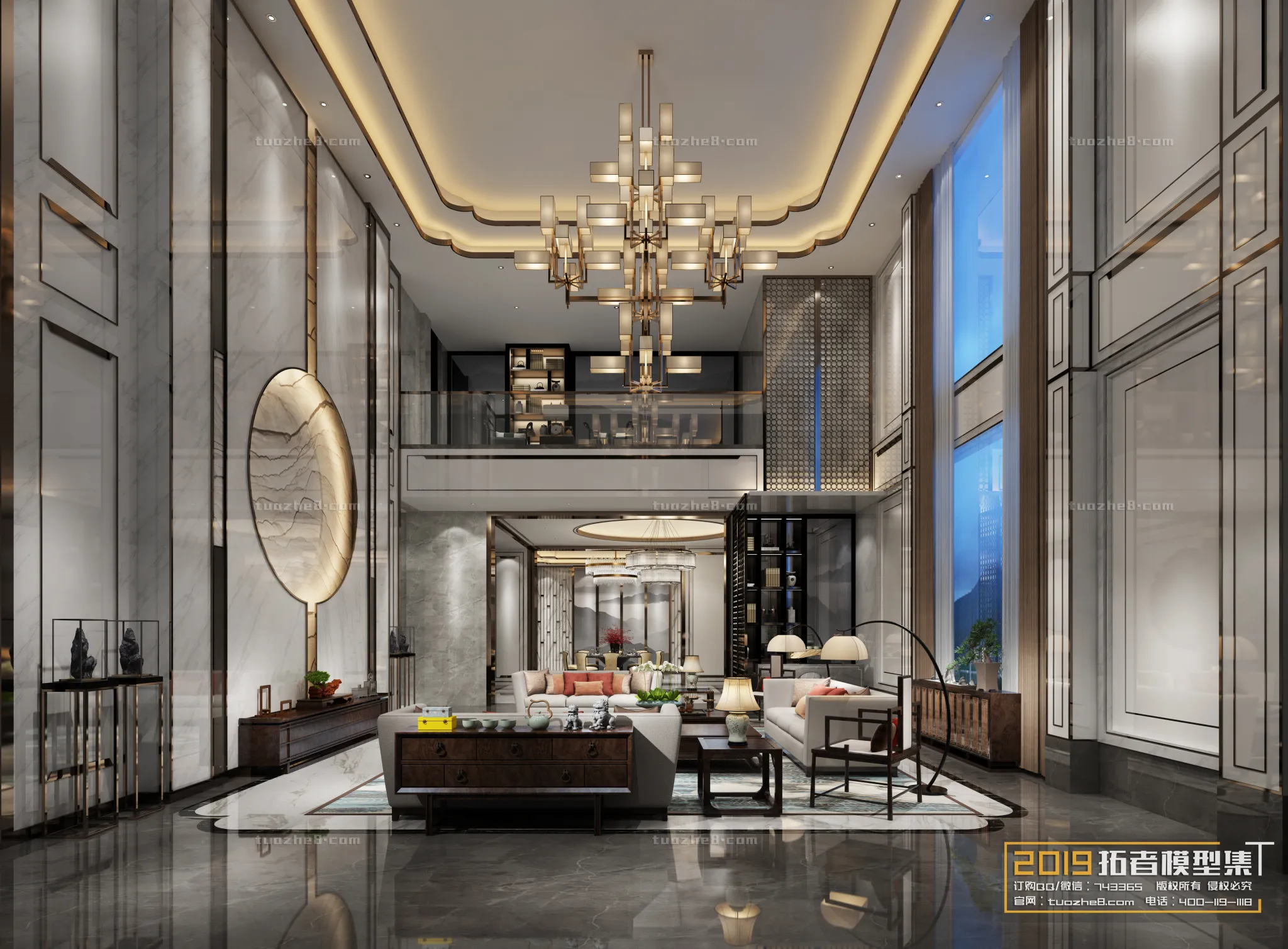 Extension Interior – LINGVING ROOM – CHINESE STYLES – 049