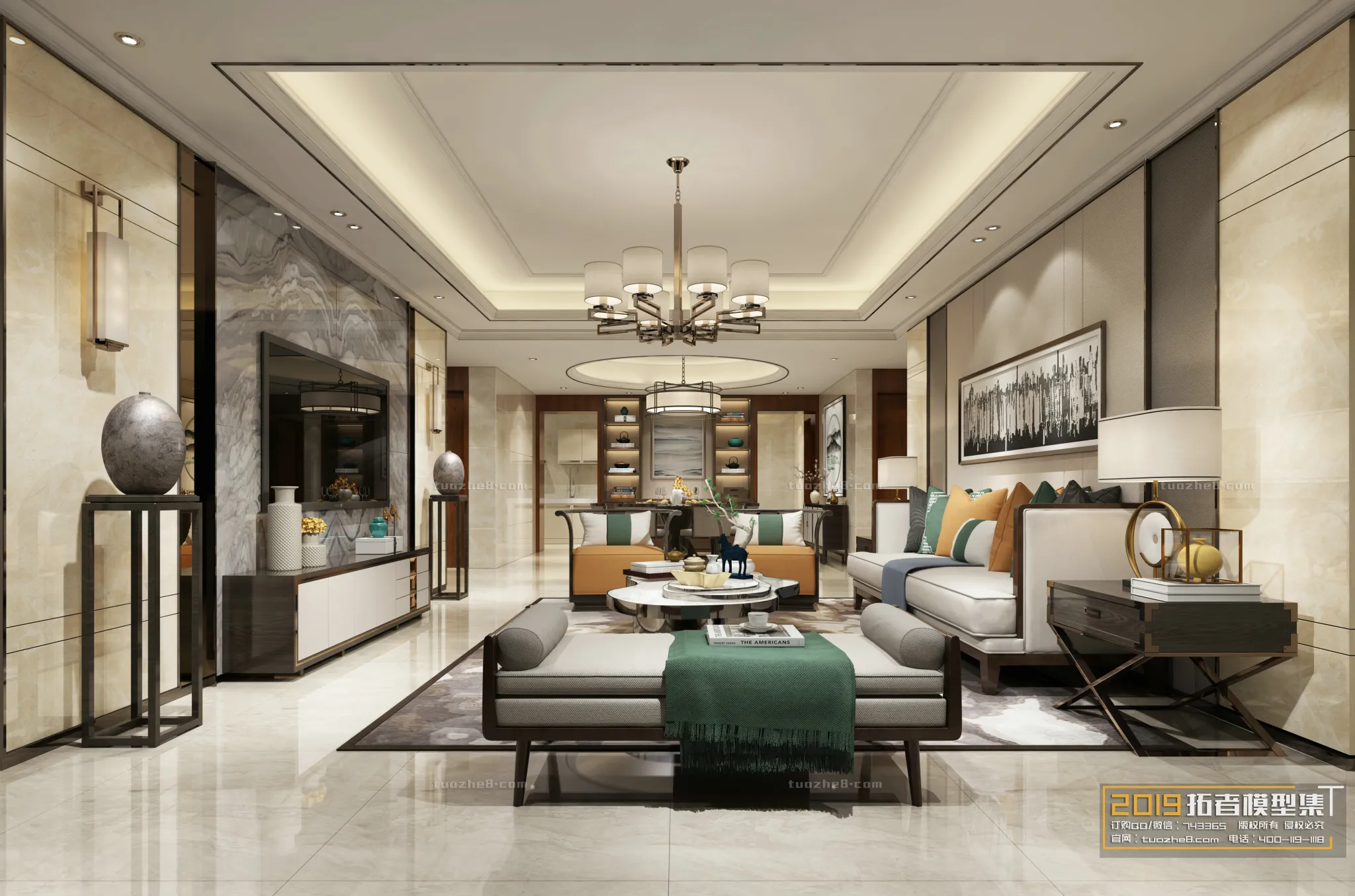 Extension Interior – LINGVING ROOM – CHINESE STYLES – 050