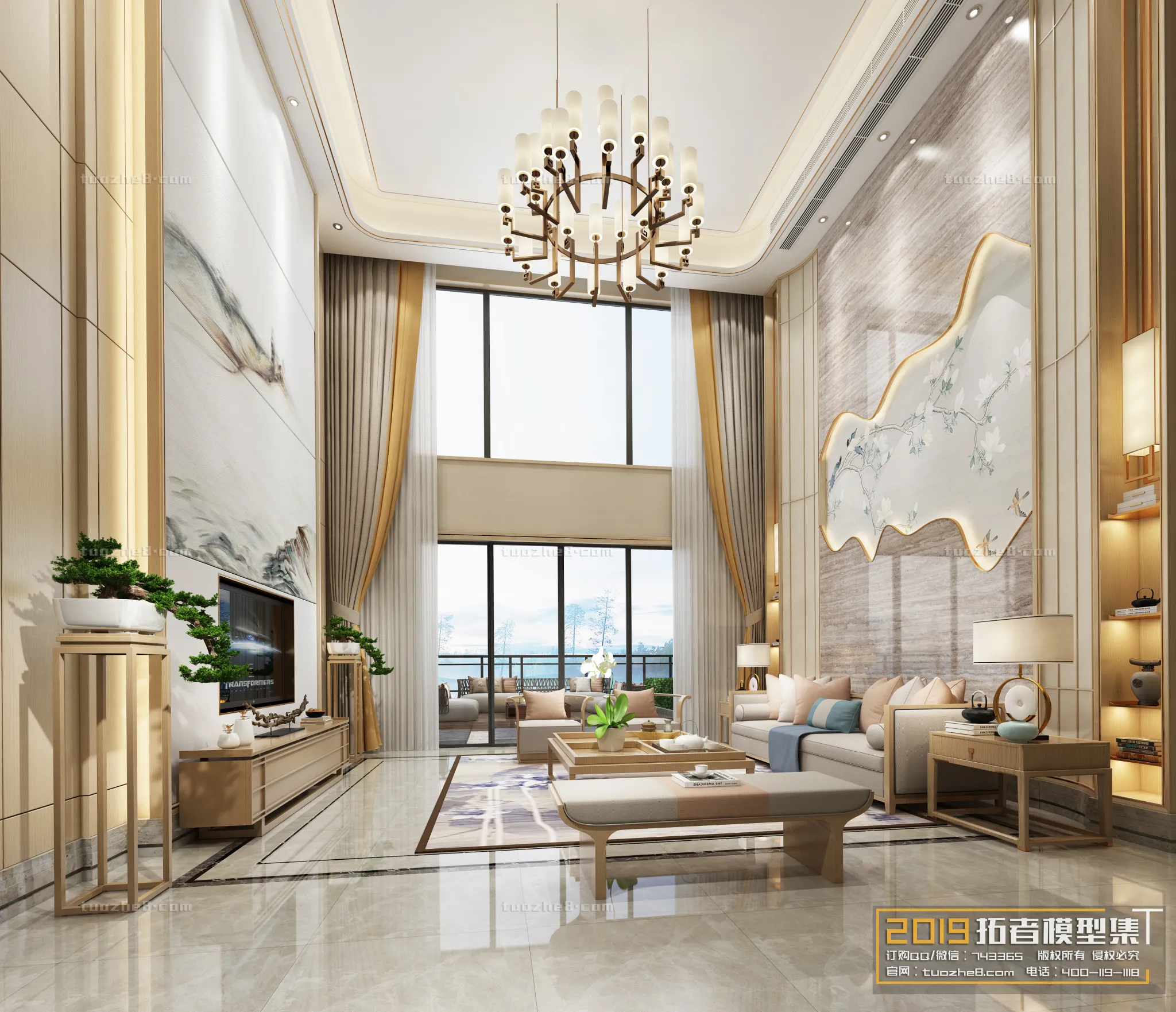 Extension Interior – LINGVING ROOM – CHINESE STYLES – 060