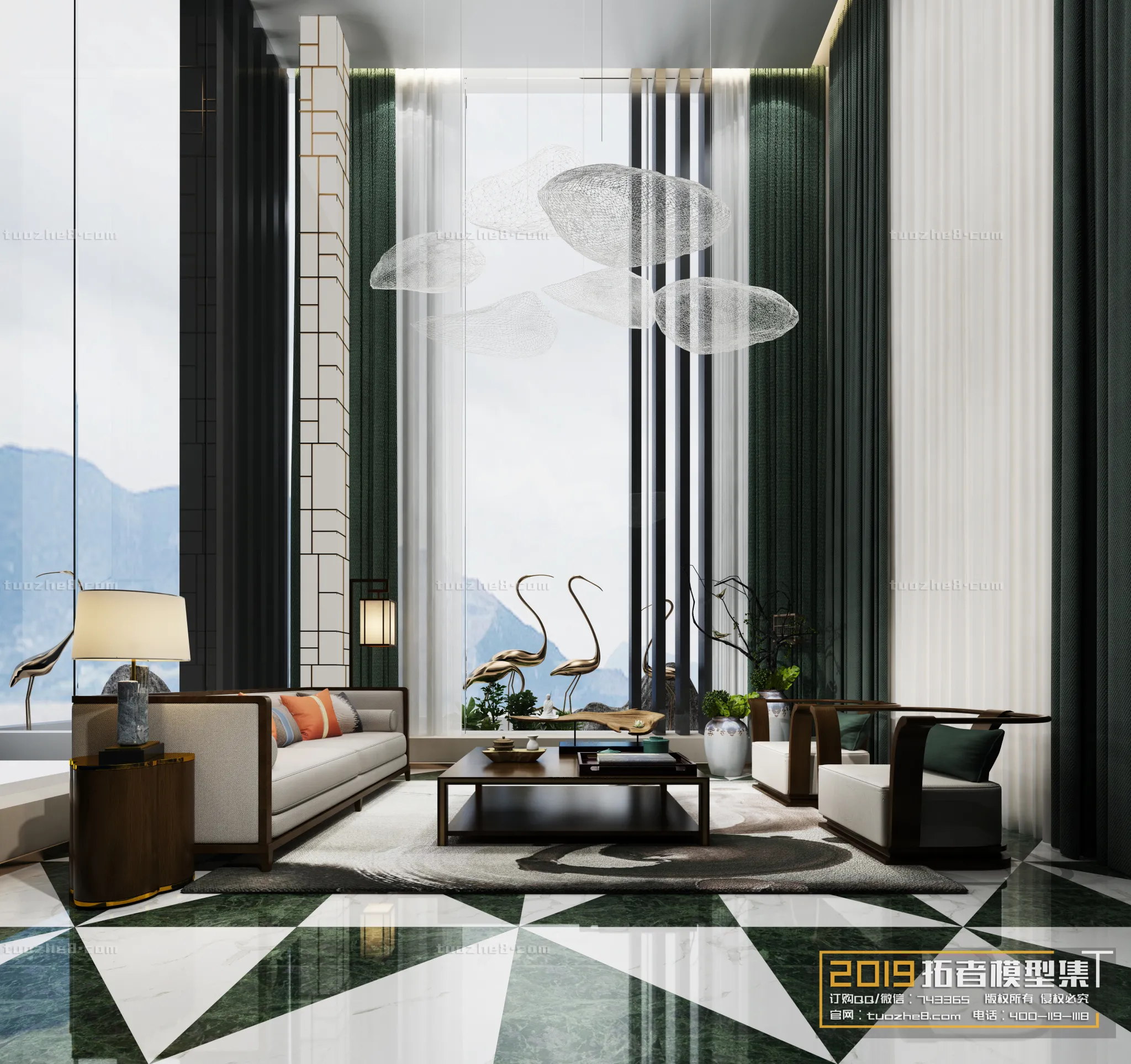 Extension Interior – LINGVING ROOM – CHINESE STYLES – 066 Extension Interior – LINGVING ROOM – CHINESE STYLES – 066