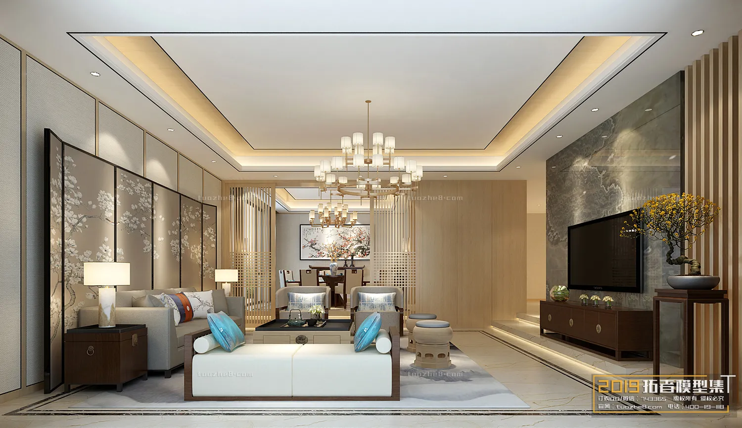 Extension Interior – LINGVING ROOM – CHINESE STYLES – 075 Extension Interior – LINGVING ROOM – CHINESE STYLES – 075