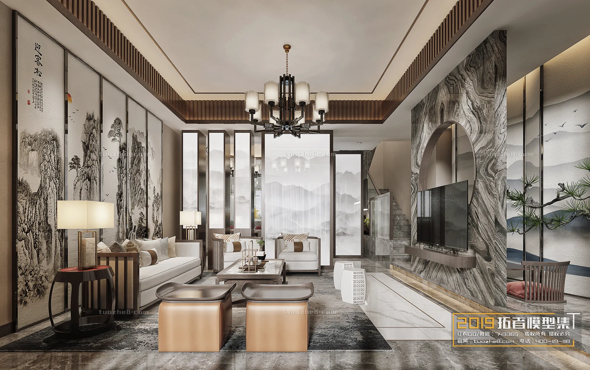 Extension Interior – LINGVING ROOM – CHINESE STYLES – 084 Extension Interior – LINGVING ROOM – CHINESE STYLES – 084