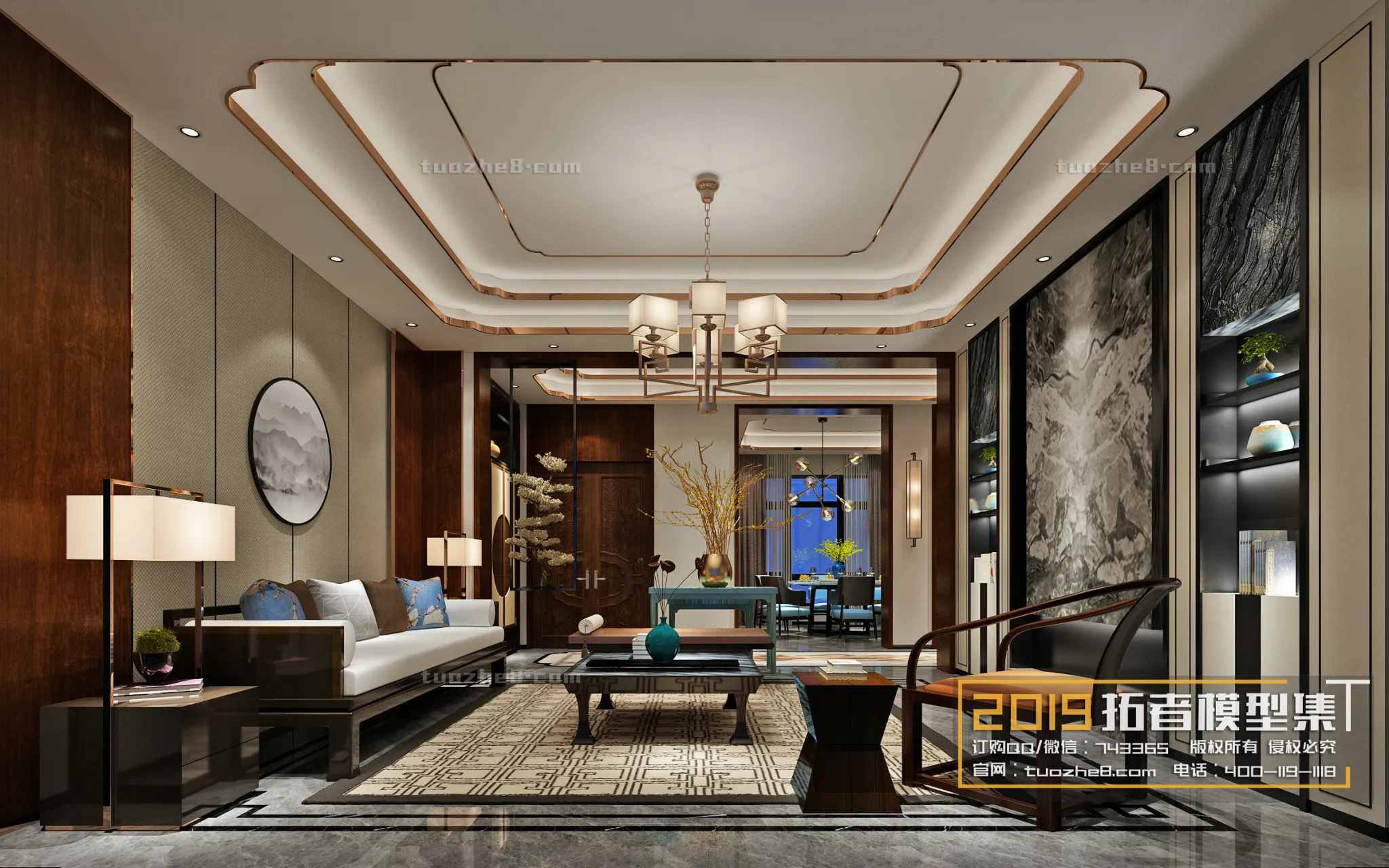 Extension Interior – LINGVING ROOM – CHINESE STYLES – 087 Extension Interior – LINGVING ROOM – CHINESE STYLES – 087