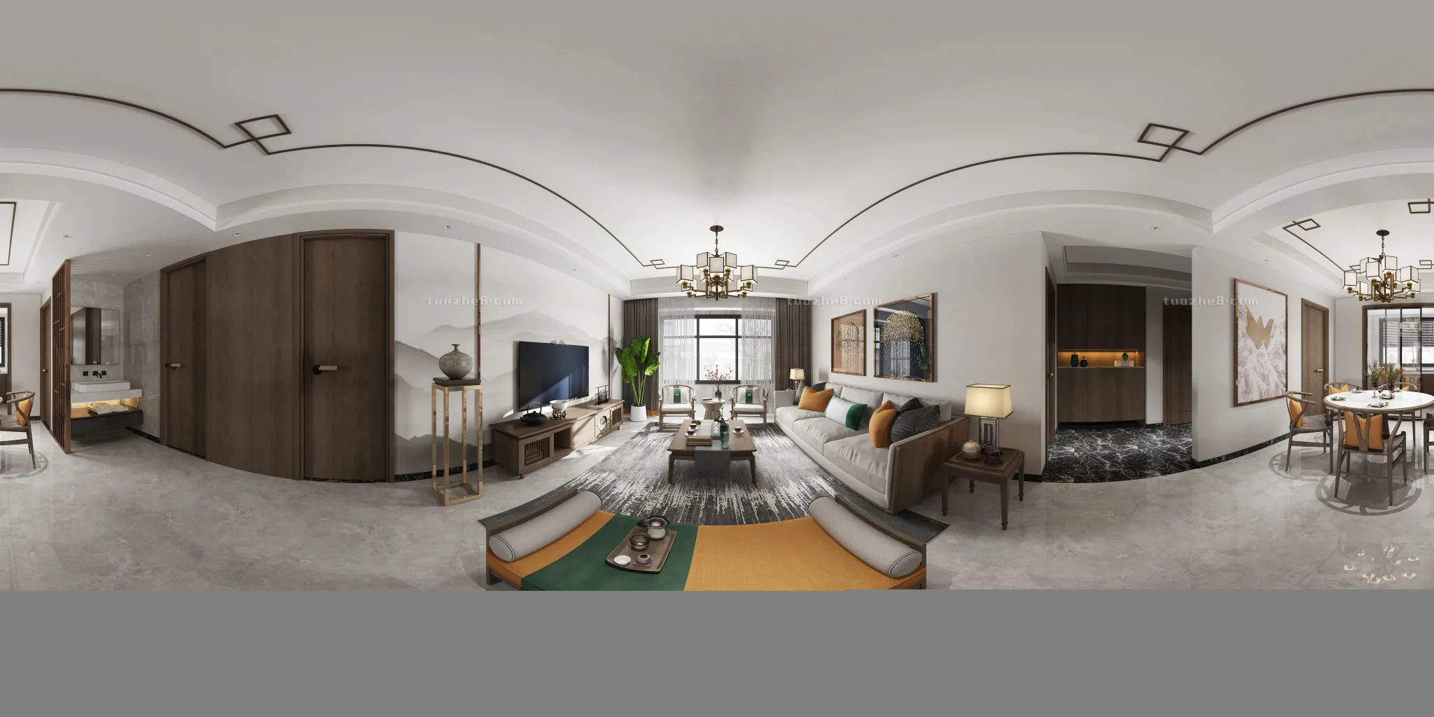 Extension Interior – LINGVING ROOM – CHINESE STYLES – 112 Extension Interior – LINGVING ROOM – CHINESE STYLES – 112