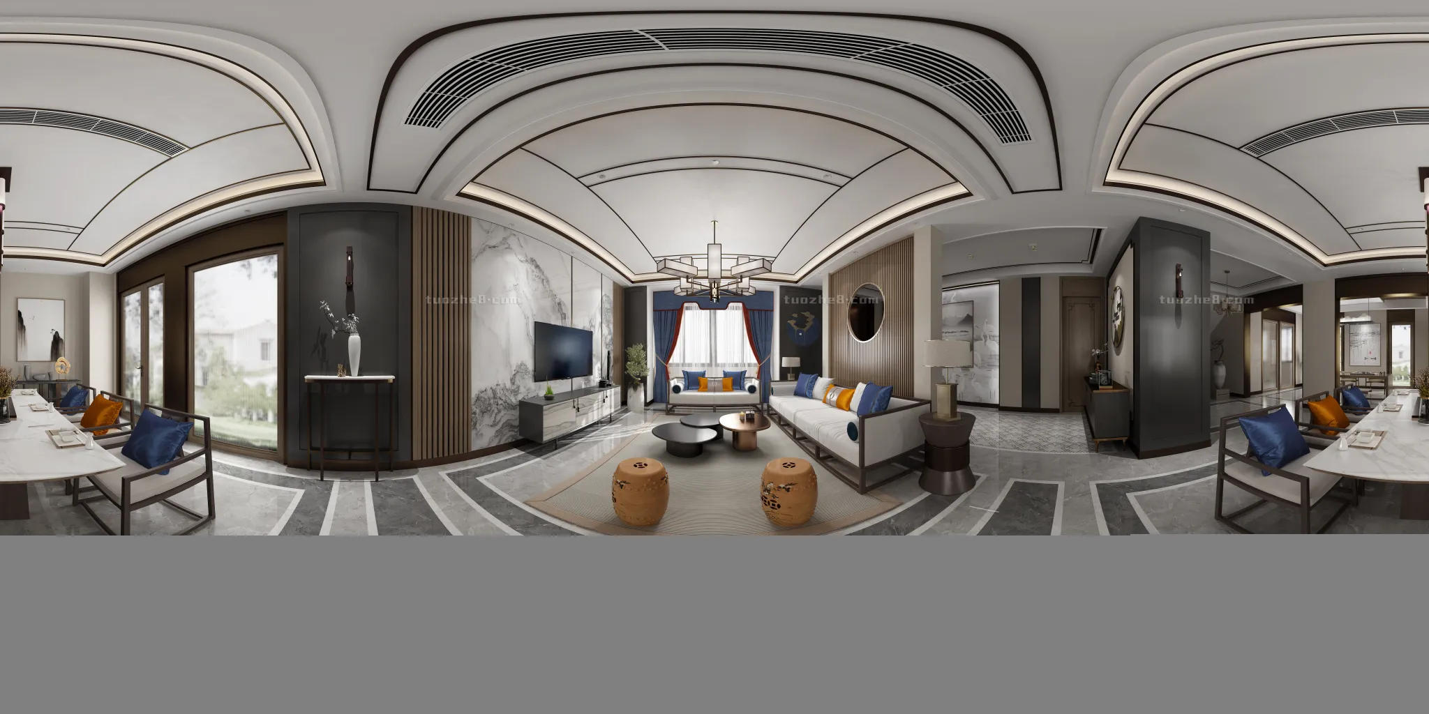 Extension Interior – LINGVING ROOM – CHINESE STYLES – 115 Extension Interior – LINGVING ROOM – CHINESE STYLES – 115