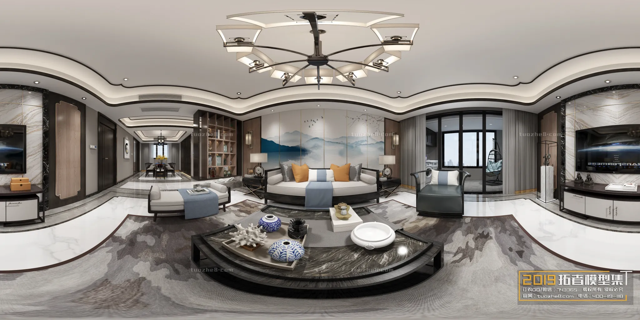 Extension Interior – LINGVING ROOM – CHINESE STYLES – 125 Extension Interior – LINGVING ROOM – CHINESE STYLES – 125