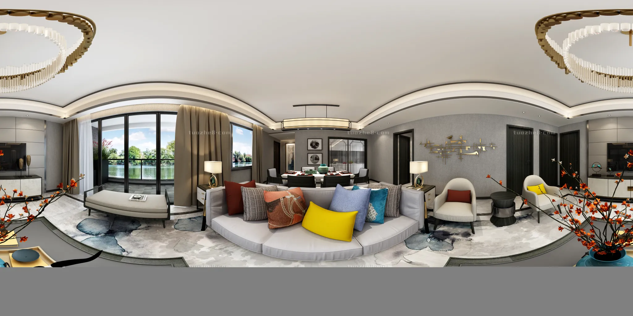 Extension Interior – LINGVING ROOM – CHINESE STYLES – 131 Extension Interior – LINGVING ROOM – CHINESE STYLES – 131