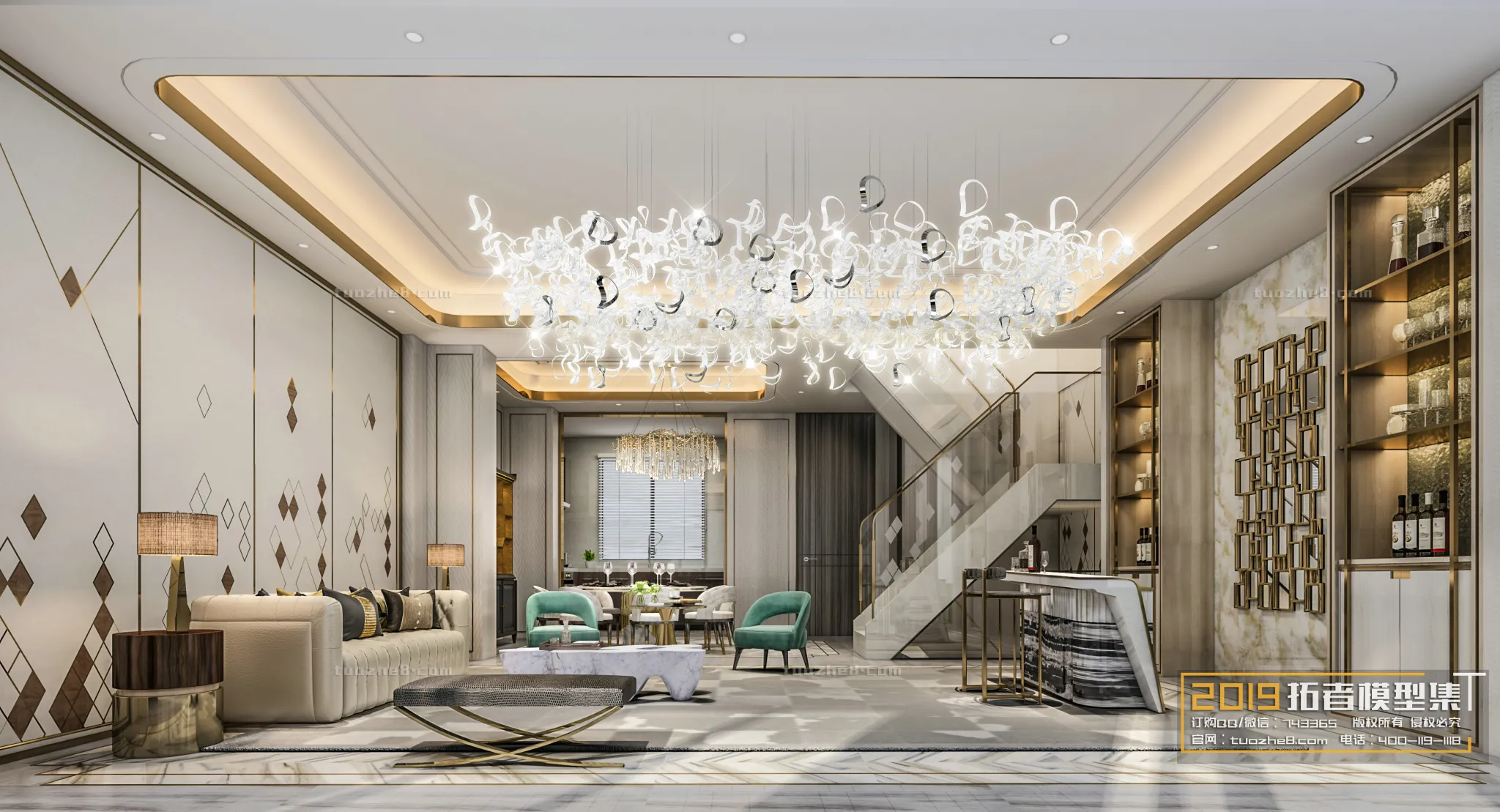 Extension Interior – LINGVING ROOM – EUROPEAN STYLES – 004