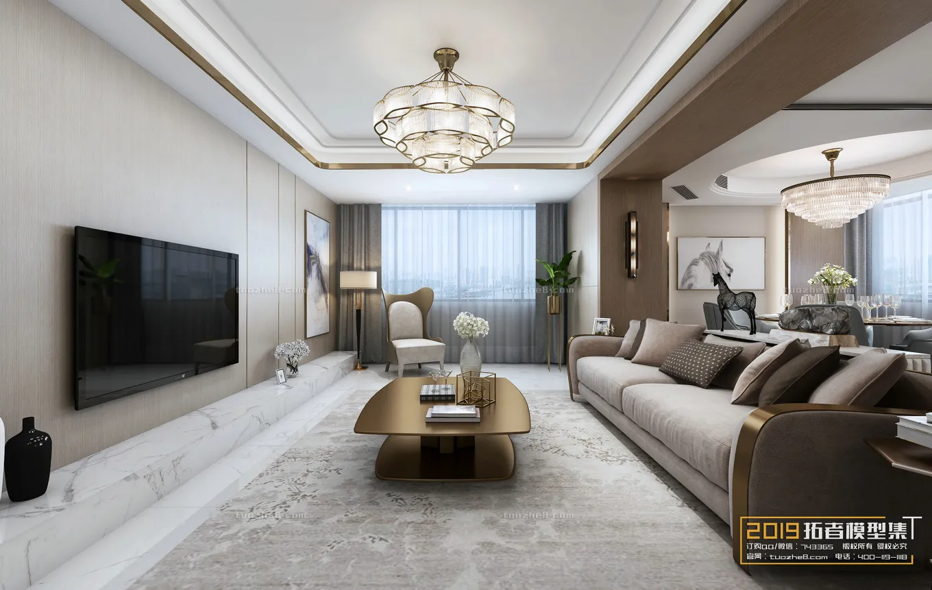 Extension Interior – LINGVING ROOM – EUROPEAN STYLES – 033