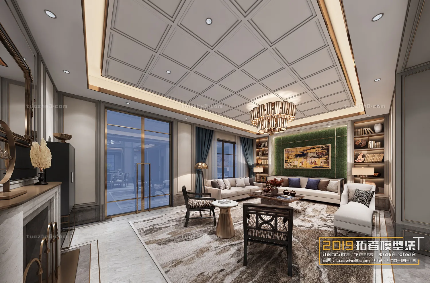 Extension Interior – LINGVING ROOM – EUROPEAN STYLES – 034