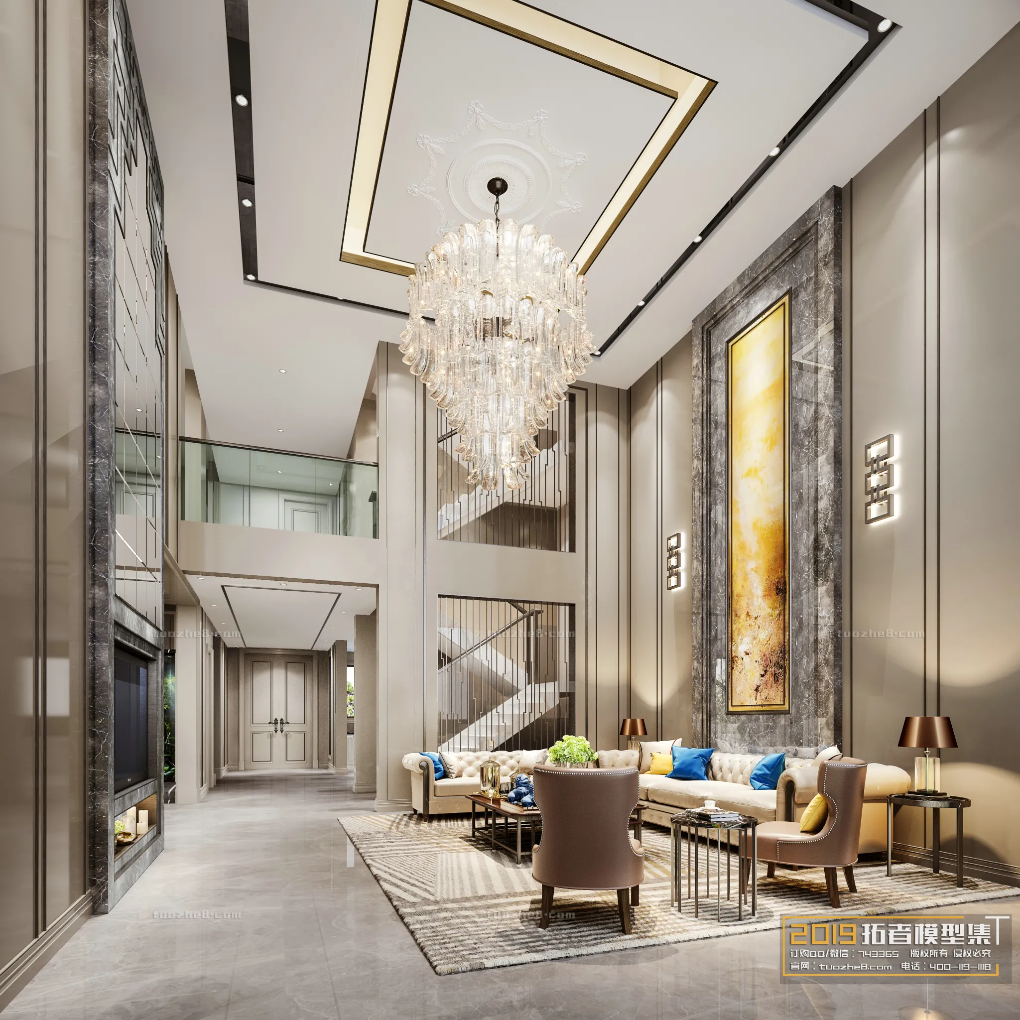 Extension Interior – LINGVING ROOM – EUROPEAN STYLES – 039